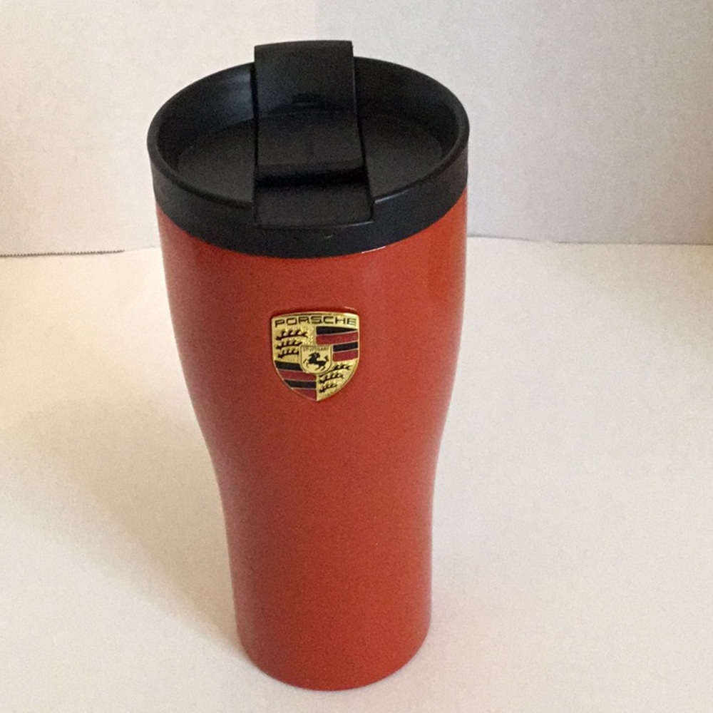 Orange-Red Travel Mug